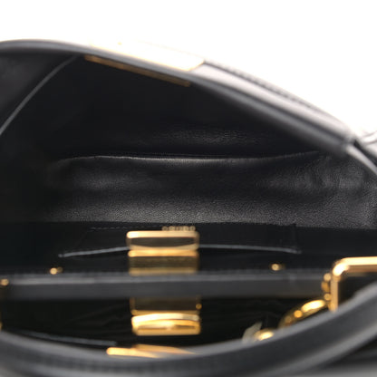 Fendi Nappa Mini Peekaboo Iconic Satchel Black 5 of 10
