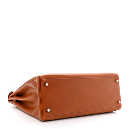 Hermes Tadelakt So Flash Kelly Retourne 35 Fauve Rubis 4 of 11