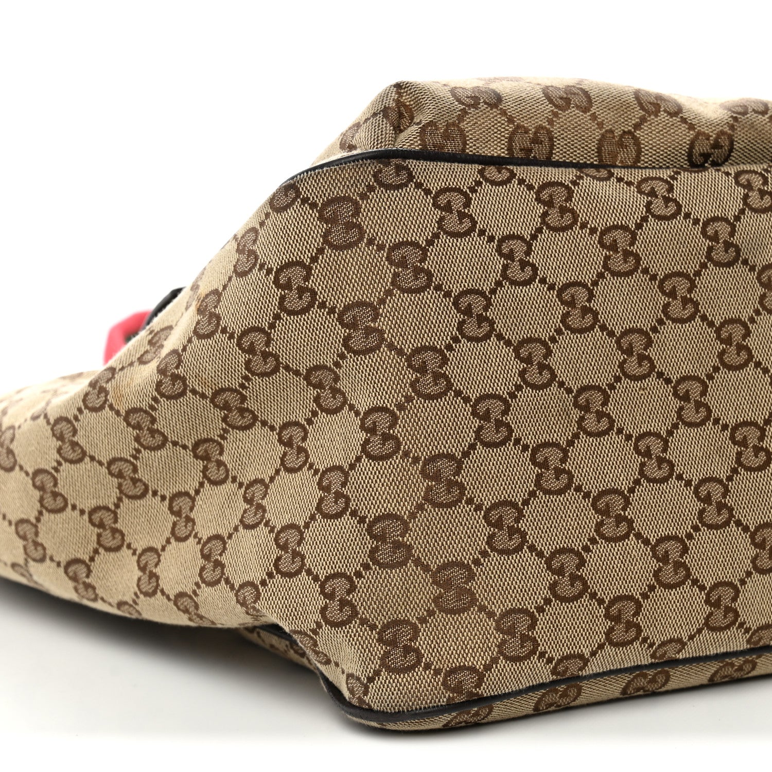 Gucci GG Monogram Medium Web Handle Double Pocket Tote Brown 8 of 12