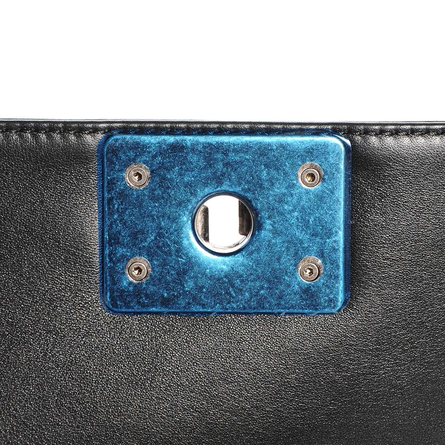 Chanel Embossed Leather Cordoba Small Boy Flap Black 8 of 8