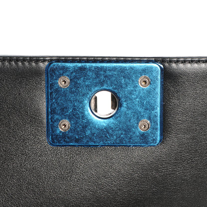Chanel Embossed Leather Cordoba Small Boy Flap Black 8 of 8