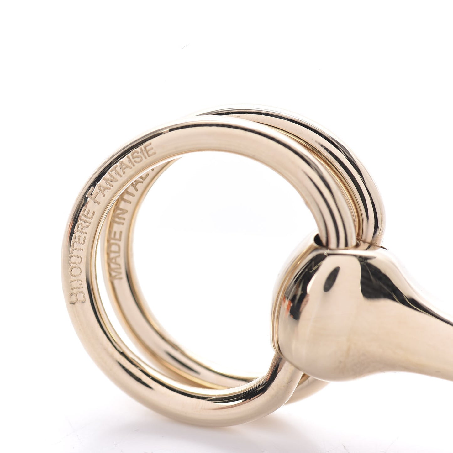 Permabrass Mors Scarf Ring Gold