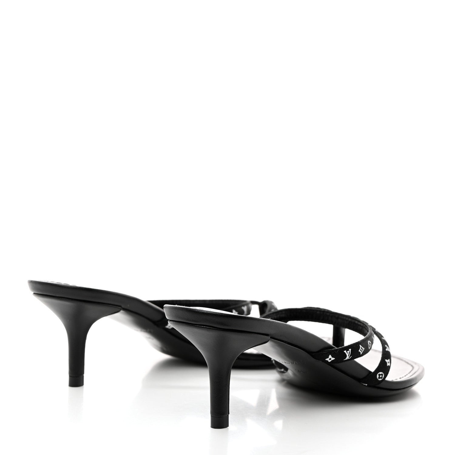 Louis Vuitton Satin Calfskin Citizen Thong Sandal 36 Black 4 of 7