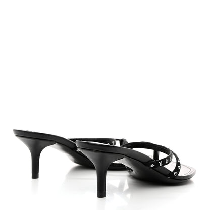 Louis Vuitton Satin Calfskin Citizen Thong Sandal 36 Black 4 of 7