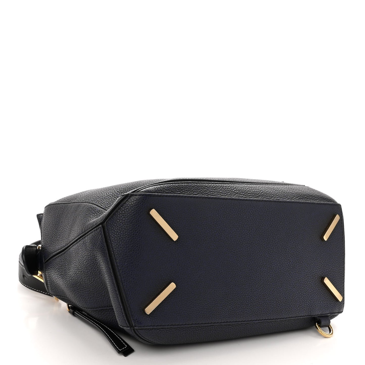 Calfskin Medium Puzzle Bag Midnight Blue Black