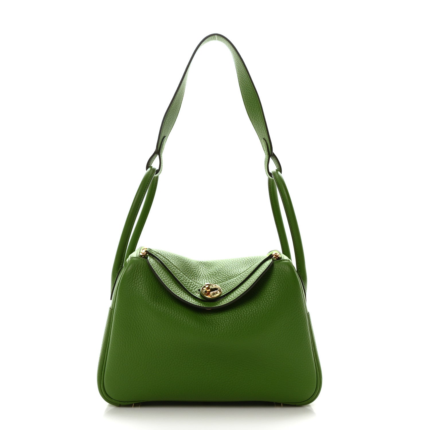 Hermes Taurillon Clemence Lindy 26 Vert Yucca 1 of 9