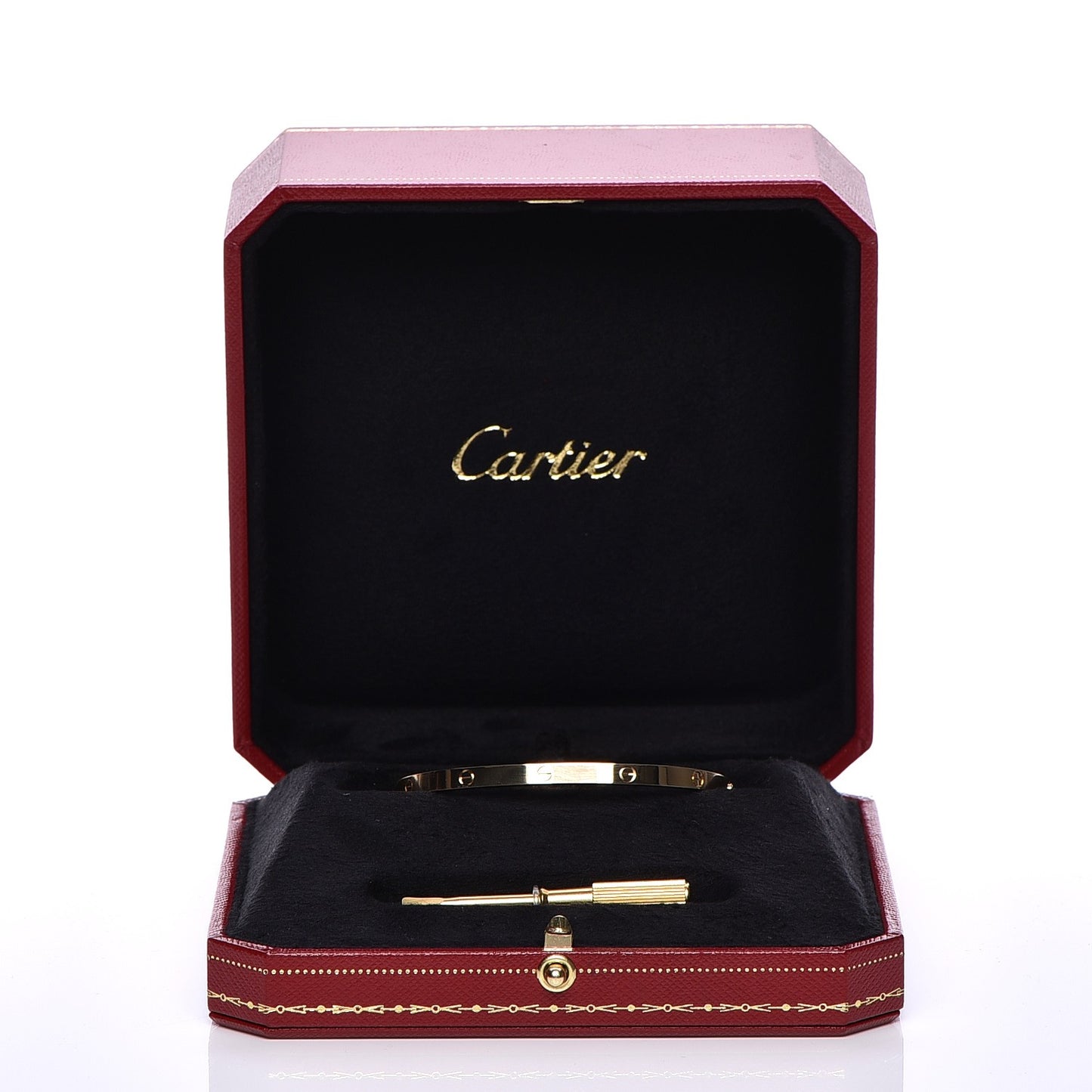 18K Yellow Gold Small LOVE Bracelet 17