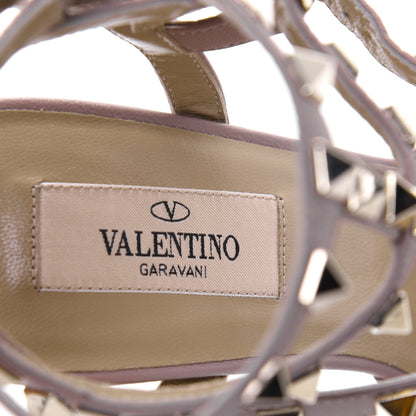 Valentino Garavani Patent Rockstud Ankle Strap 65mm Pumps 37 Poudre 7 of 13