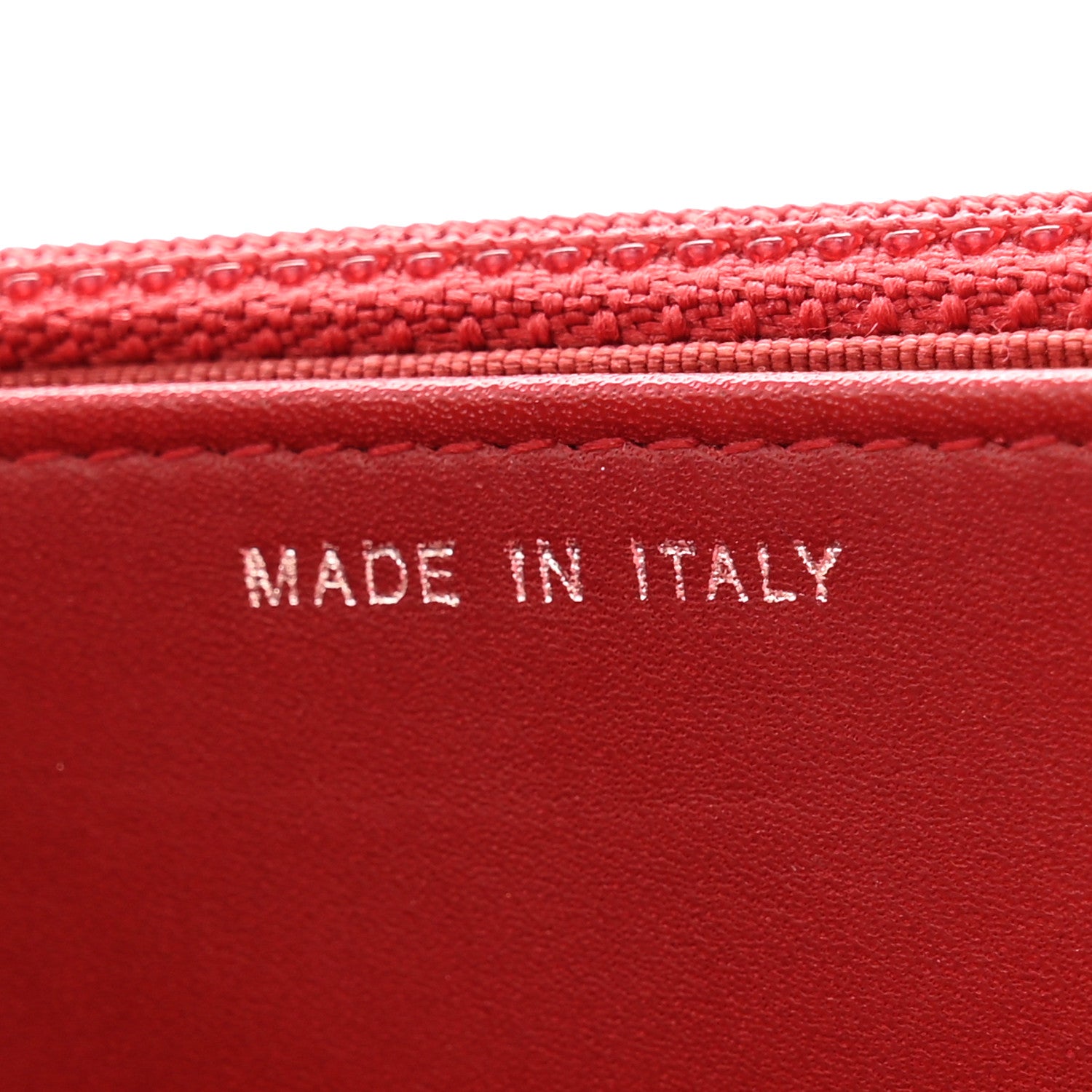 Chanel Caviar Quilted Wallet on Chain WOC Red 7 of 12