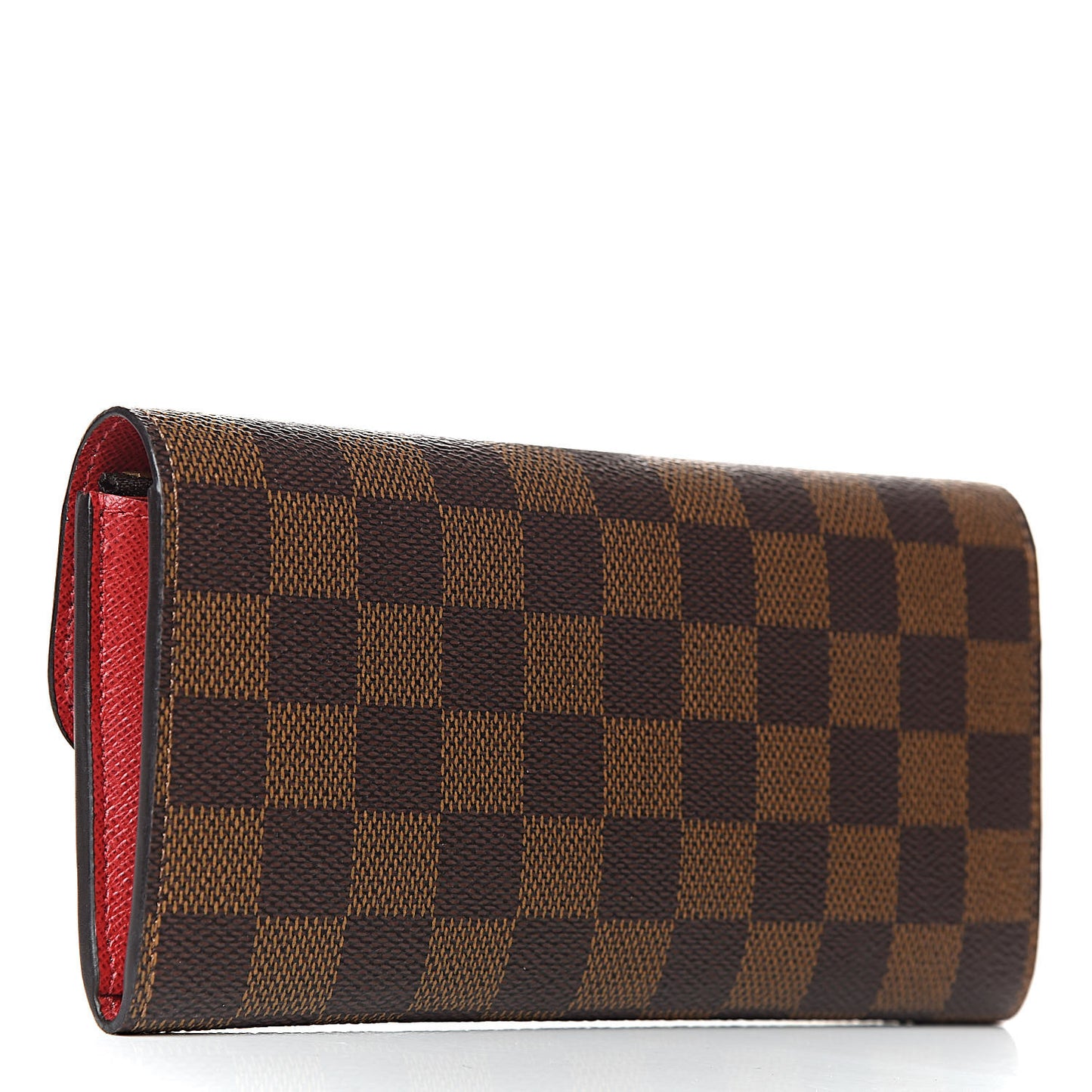 Damier Ebene Emilie Wallet Red
