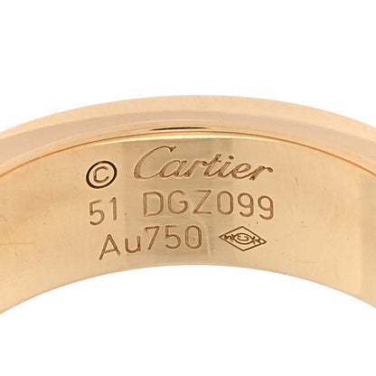 Cartier 18K Yellow Gold 3 Diamond 5.5mm LOVE Ring 51 5.75 4 of 4