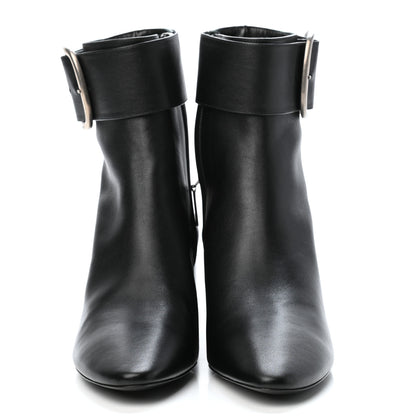 Saint Laurent Calfskin Joplin Buckle Booties 39.5 Black 2 of 4
