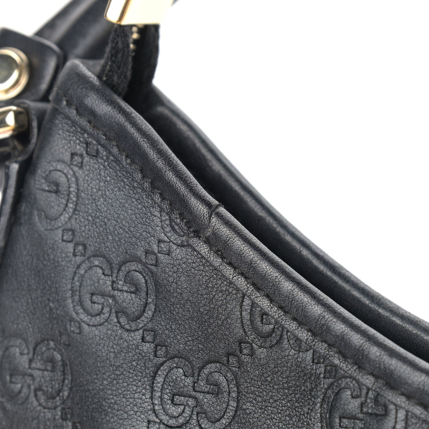 Gucci Guccissima Medium Abbey D Ring Hobo Black 12 of 12