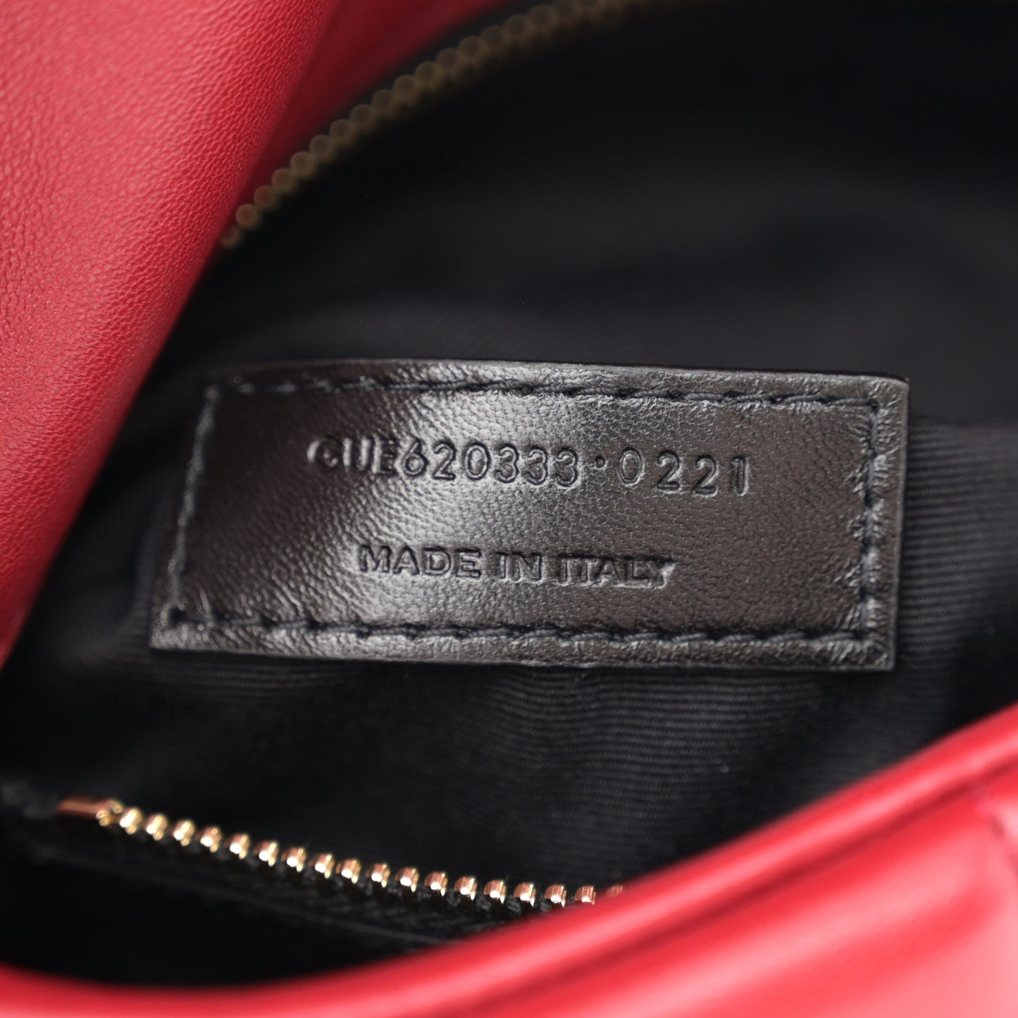 Lambskin Quilted Toy Loulou Puffer Monogram Chain Satchel Red