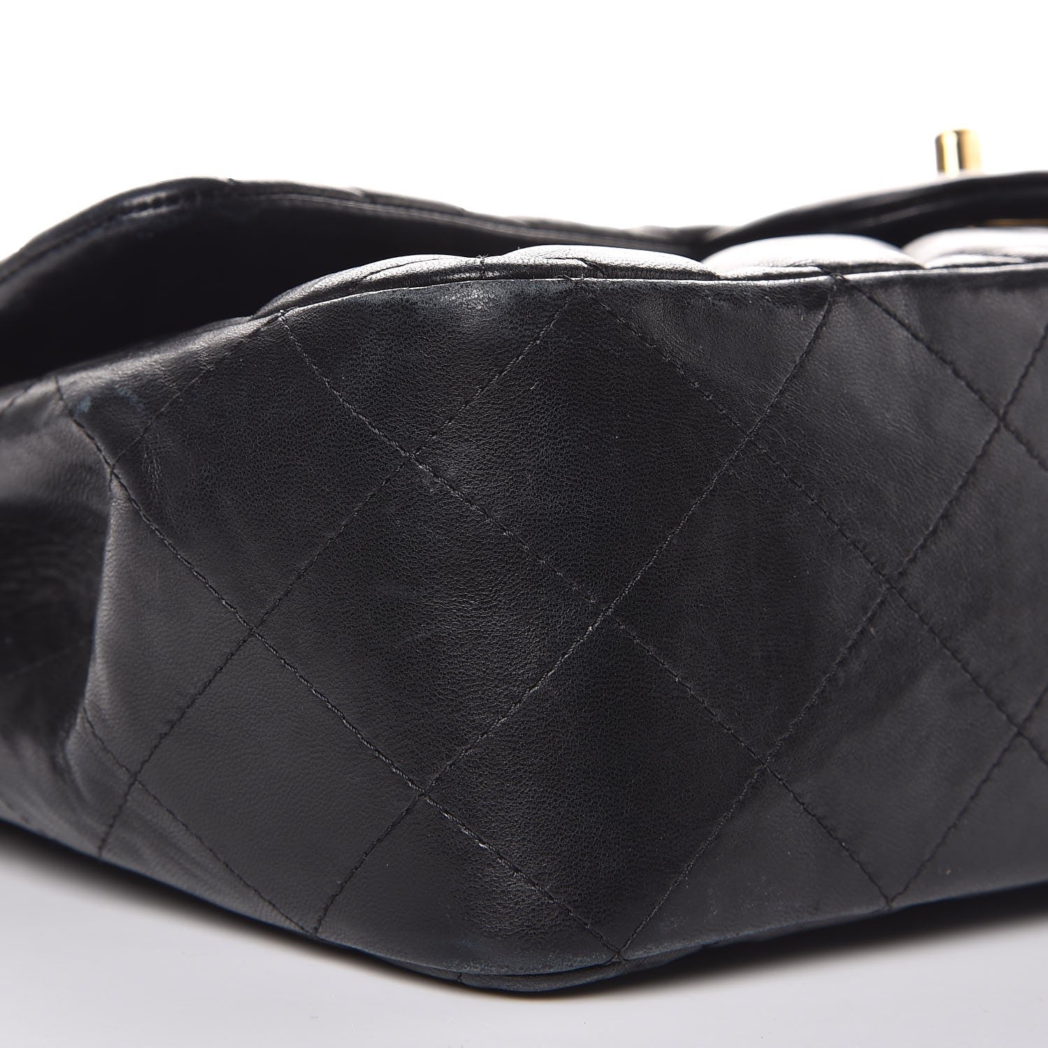 Chanel Lambskin Quilted Jumbo Single Flap Black 13 of 17