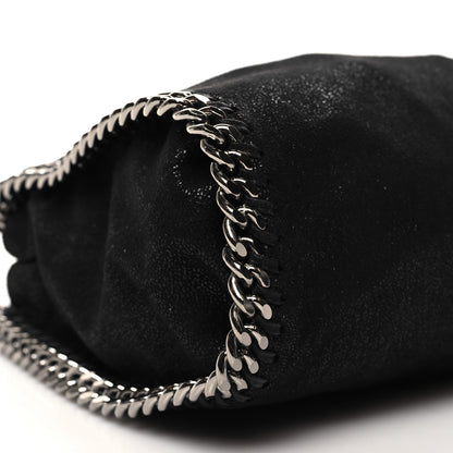 Stella McCartney Shaggy Deer Mini Falabella Fold Over Tote Black 8 of 10