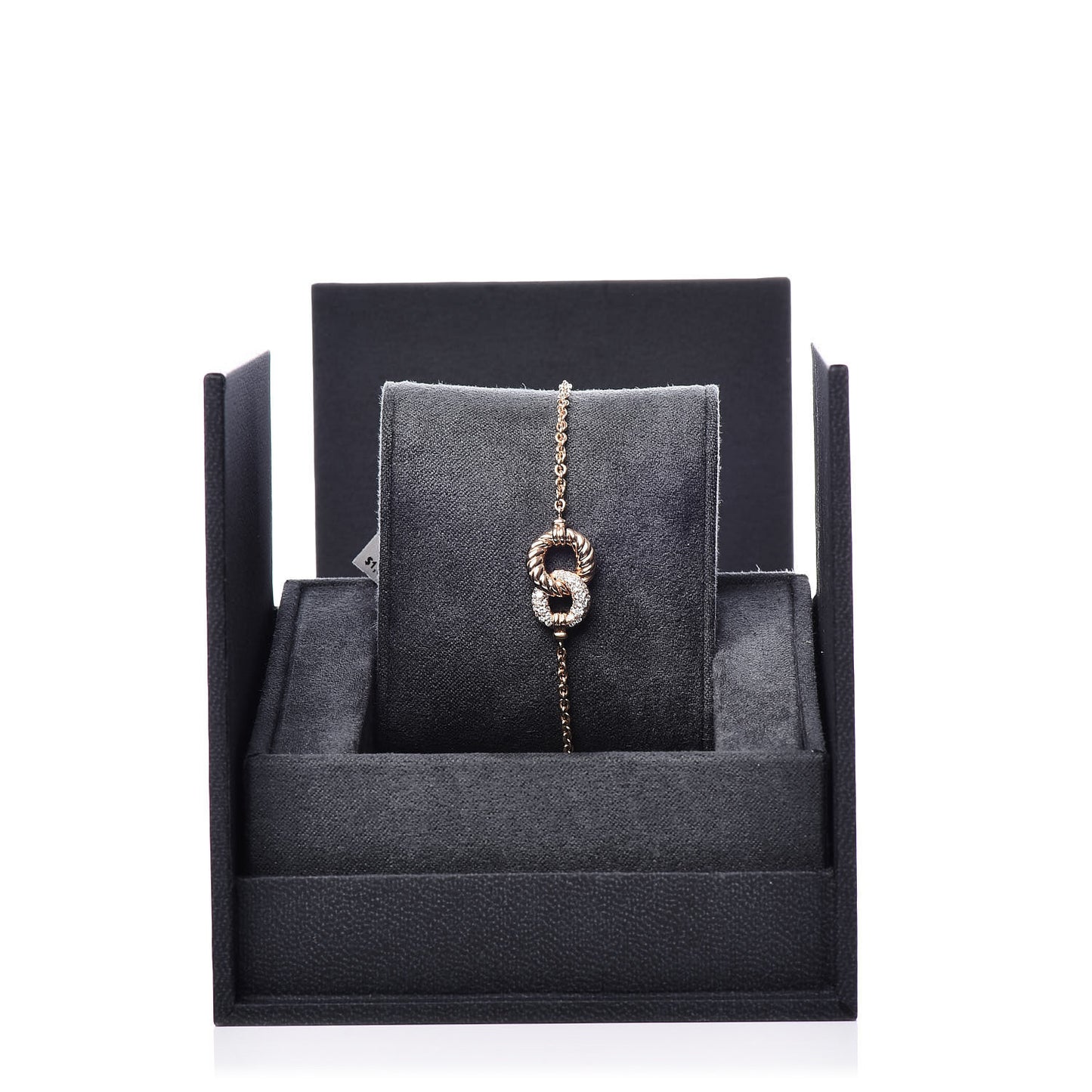 18K Rose Gold Diamond Belmont Single Station Bracelet