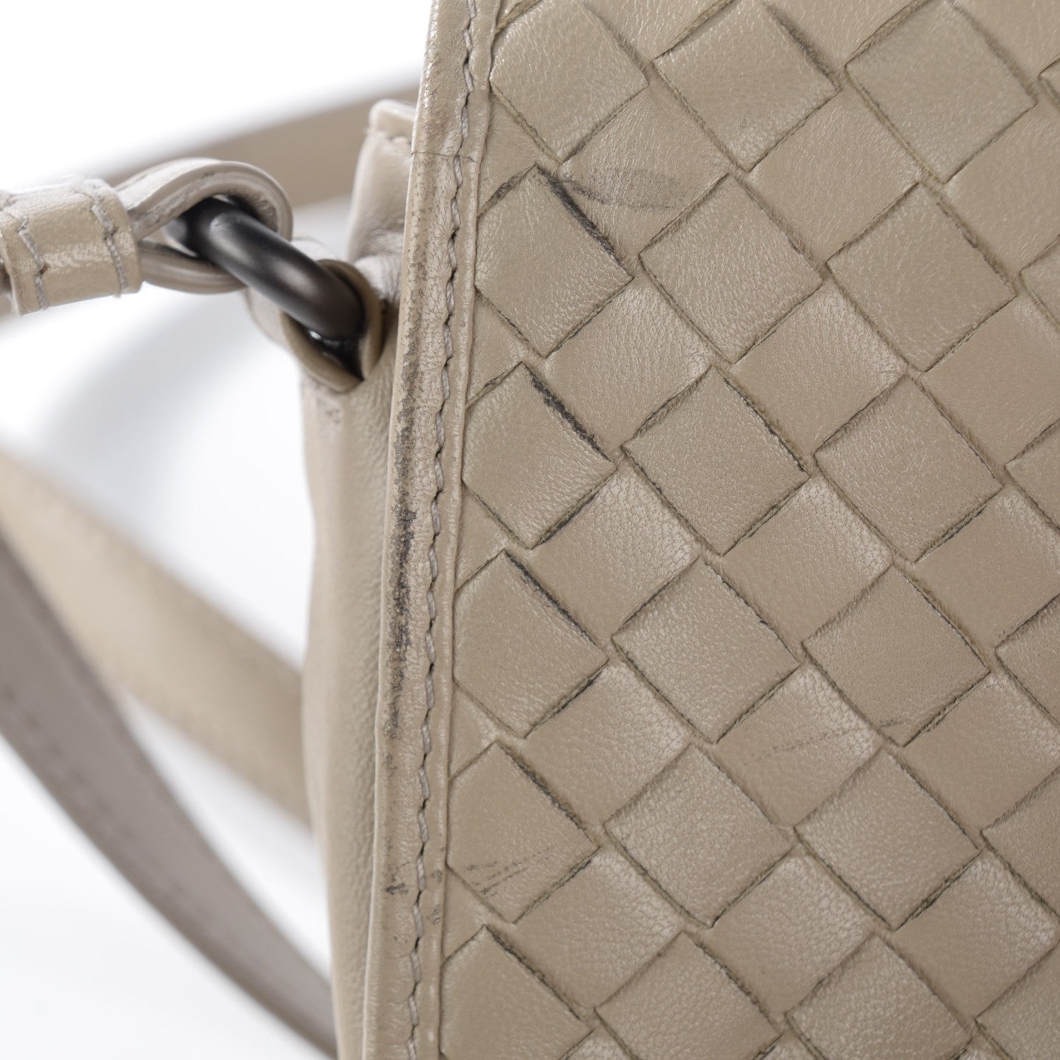 Bottega Veneta Nappa Intrecciato Messenger Bag Sand 9 of 9