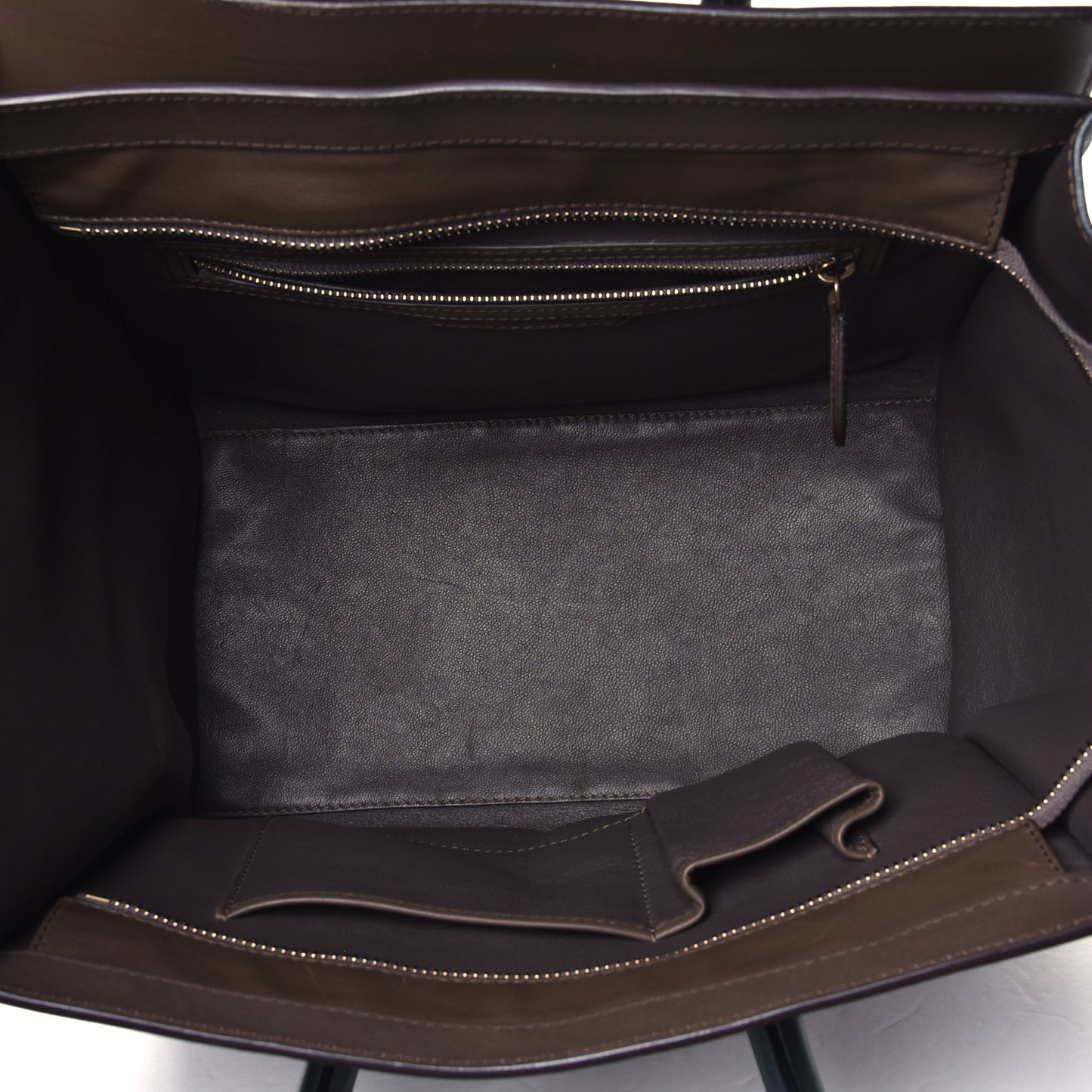 Satin Calfskin Mini Tri-Color Luggage Camel