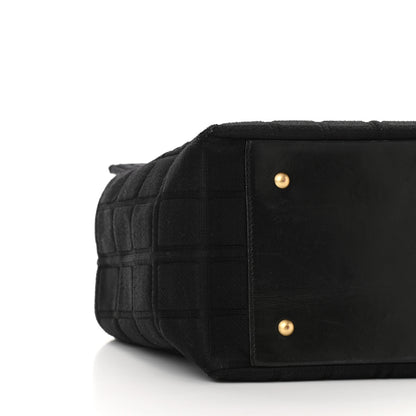 Chanel Jersey Quilted Crossbody Bag Black 9 of 10