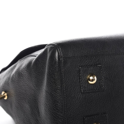 Mulberry Glossy Goatskin Medium Del Rey Satchel Black 8 of 12