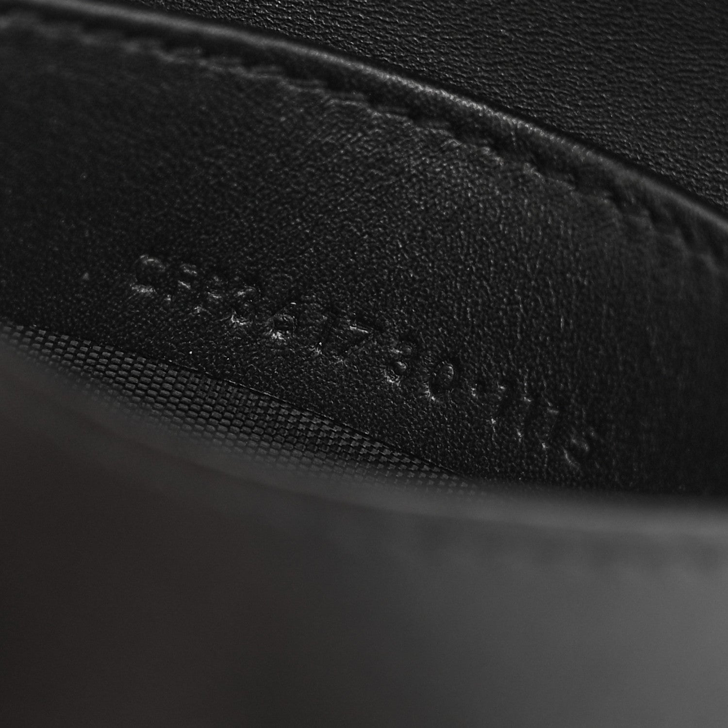 Saint Laurent Calfskin Crocodile Embossed Business Card Case Black 8 of 10