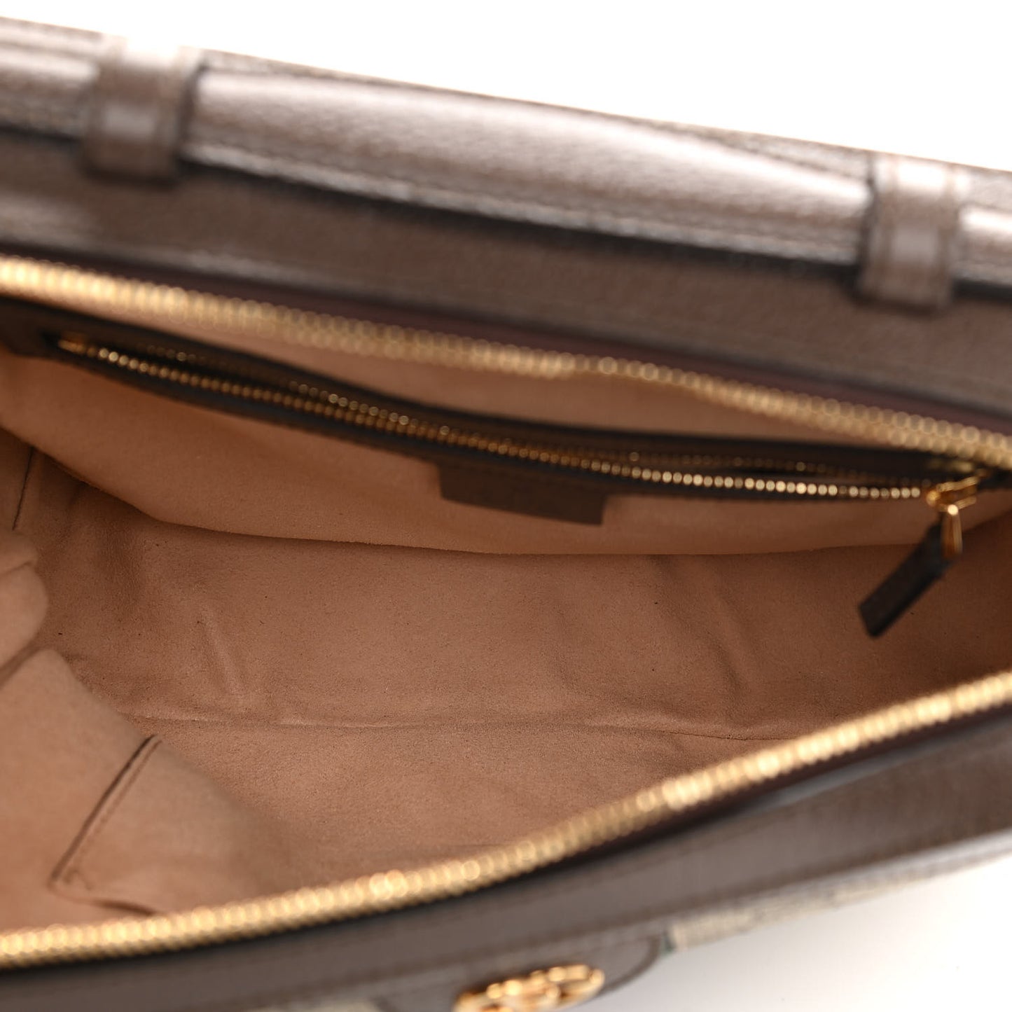 GG Supreme Web Small Ophidia Top Handle Shoulder Bag Brown