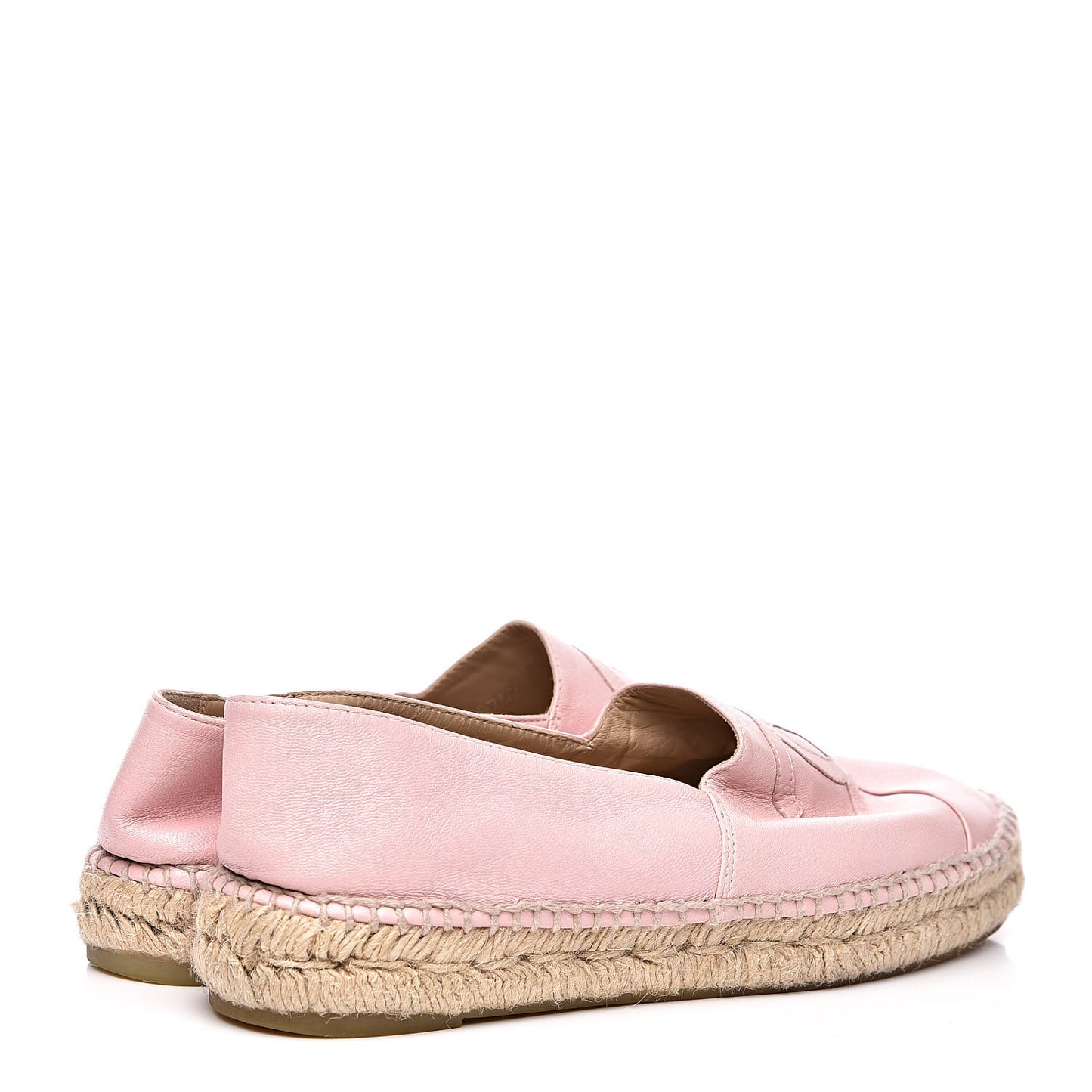 Lambskin CC Espadrilles 39 Light Pink