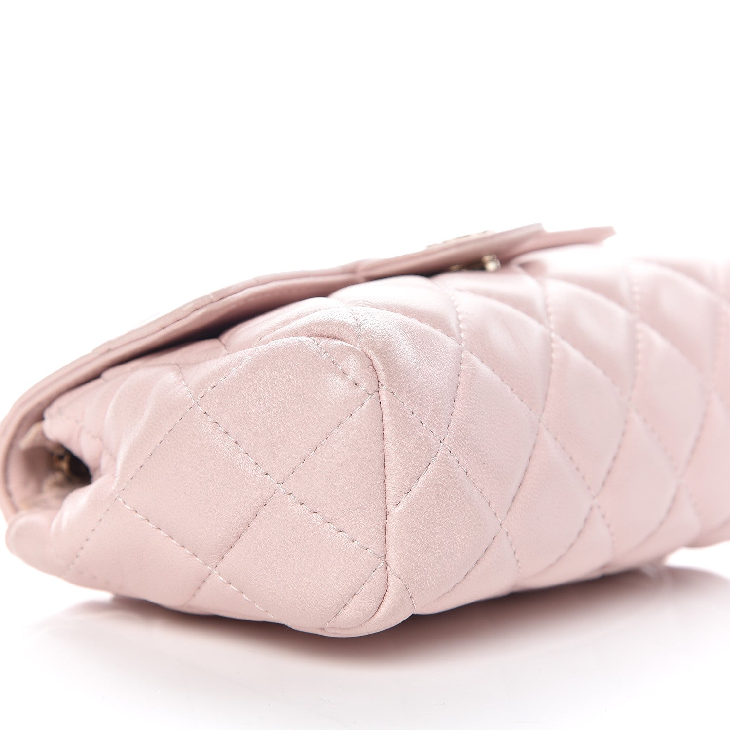 Chanel Lambskin Quilted Flap Cosmetic Case Light Pink 5 of 9