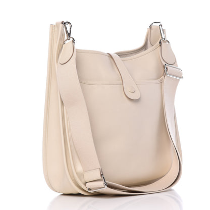 Hermes Epsom Evelyne III GM Craie 3 of 13