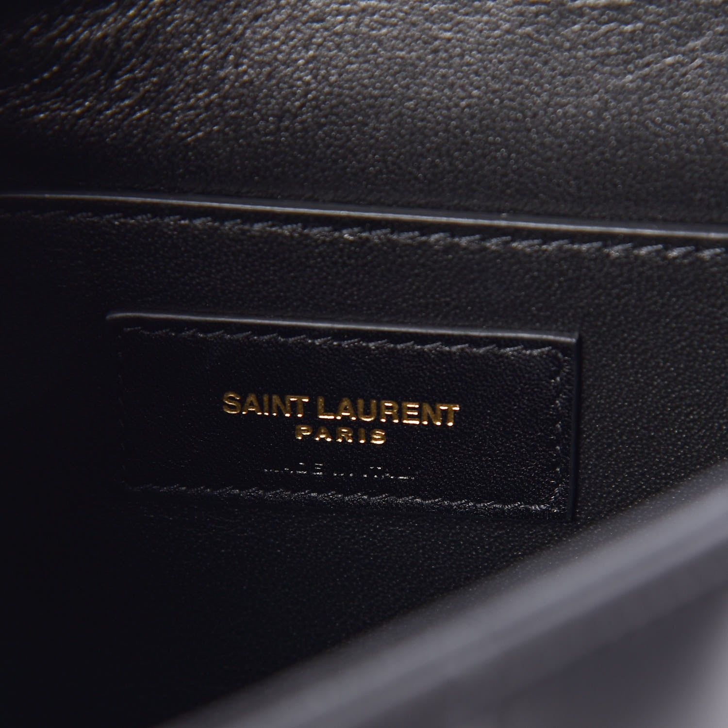 Saint Laurent Lambskin Matelasse Monogram Large Vicky Chain Bag Black 8 of 9