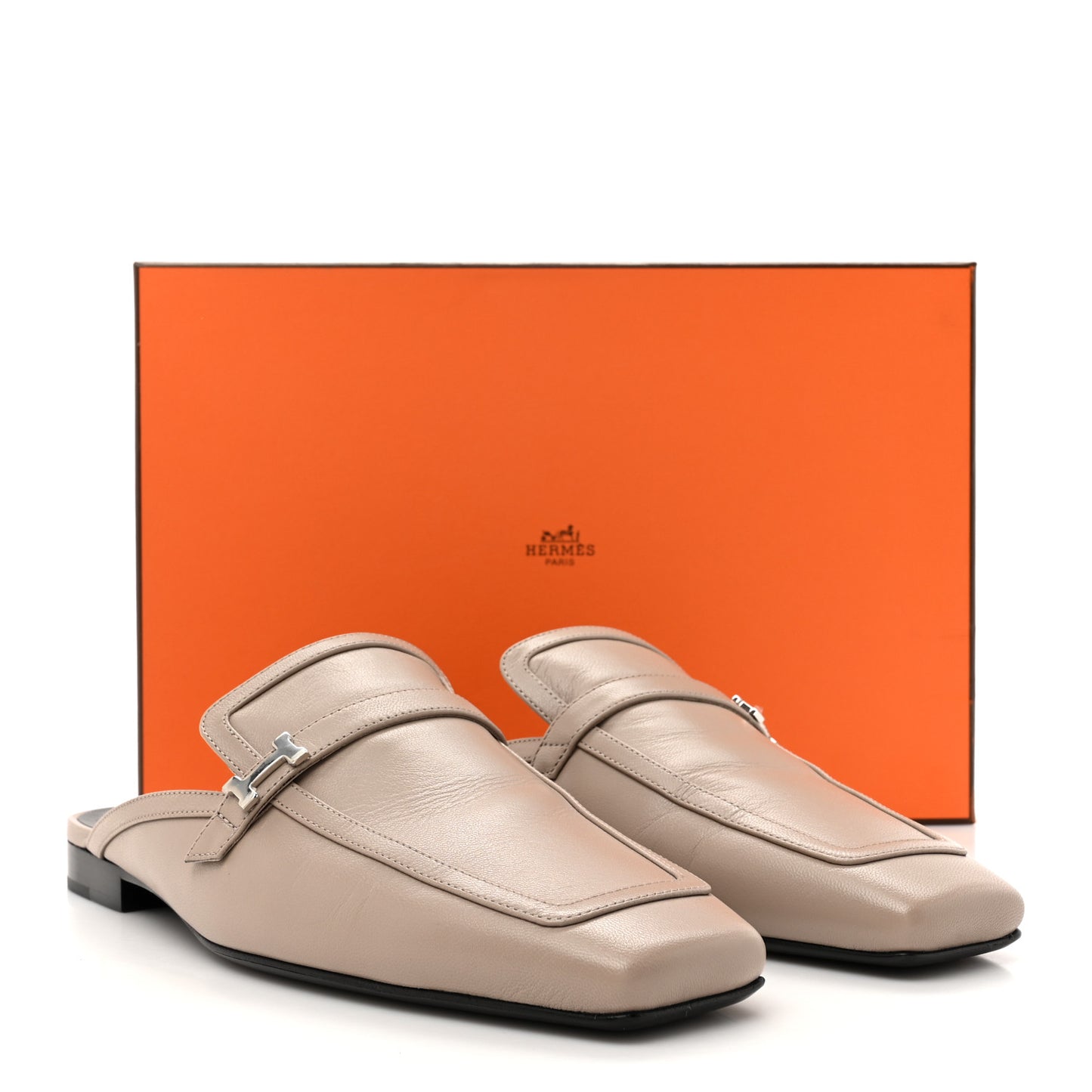 Goatskin Groupie Mules 40 Beige Mastic