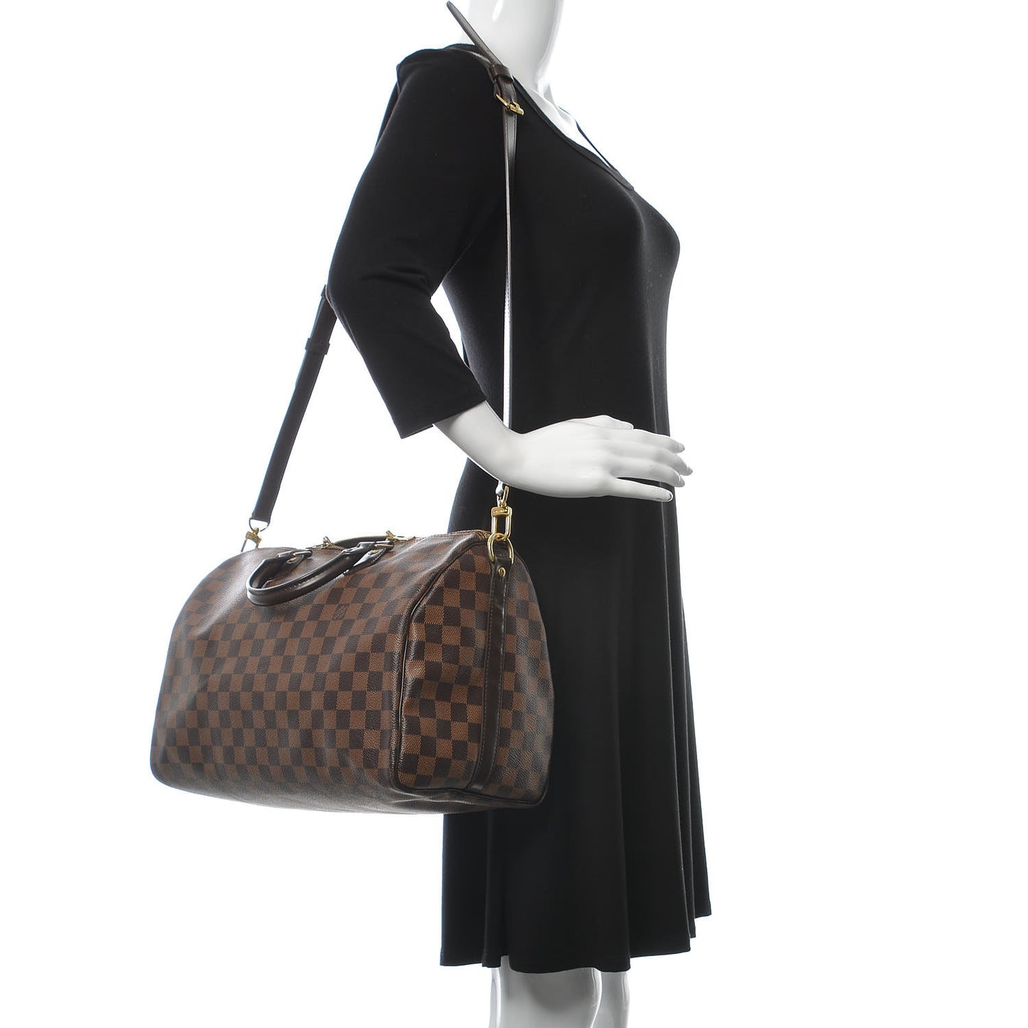 Damier Ebene Speedy Bandouliere 35