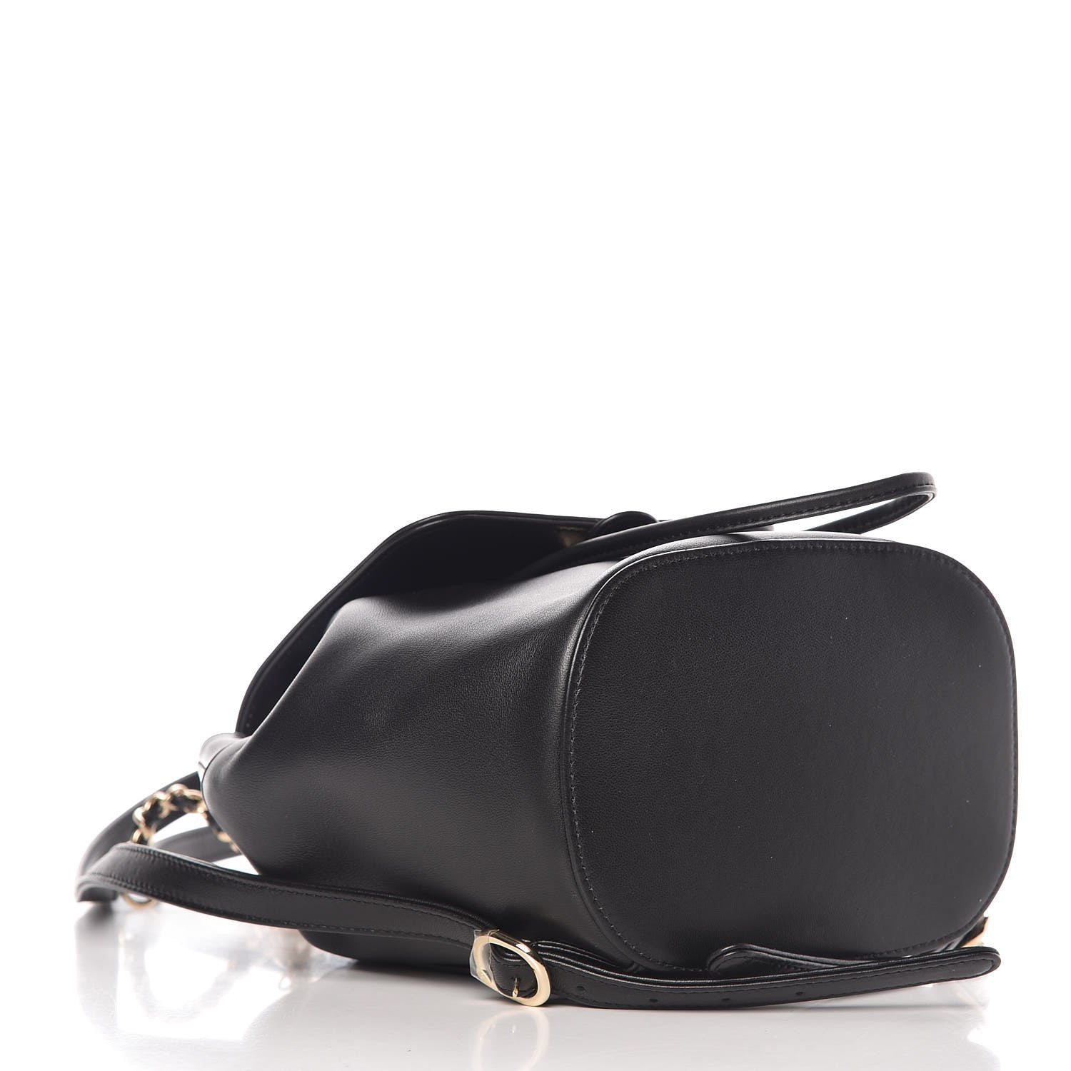 Chanel Lambskin CC Drawstring Backpack Black 4 of 9
