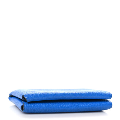 Hermes Chevre Mysore Calvi Duo Card Case Bleu Hydra 4 of 6