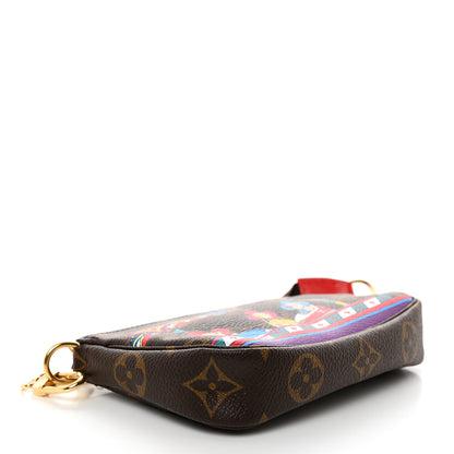 Louis Vuitton Monogram 2020 Christmas Animation Bumper Cars Mini Pochette Accessories Coquelicot 4 of 7