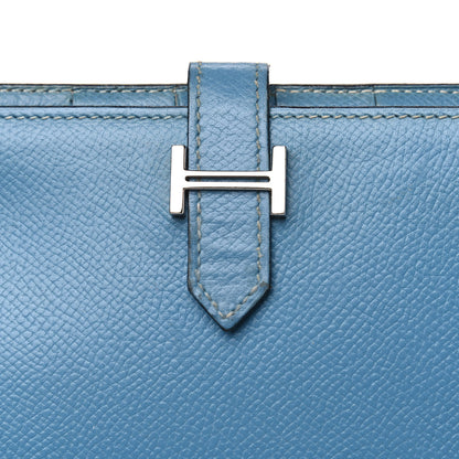 Hermes Epsom Bearn Wallet Blue Jean 8 of 13
