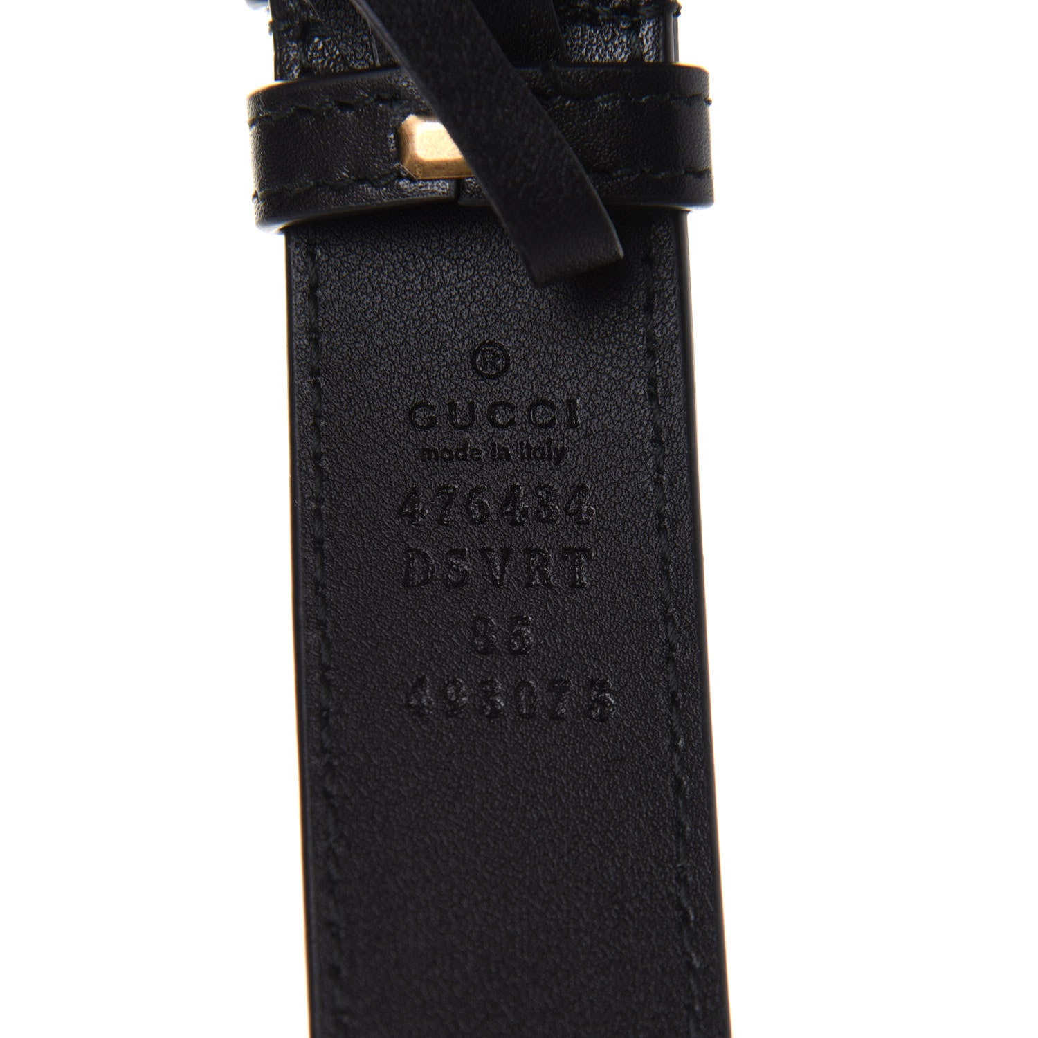 Gucci Calfskin Matelasse GG Marmont Belt Bag 85 34 Black 10 of 13