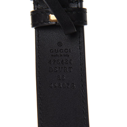 Gucci Calfskin Matelasse GG Marmont Belt Bag 85 34 Black 10 of 13