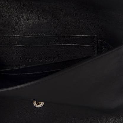 Saint Laurent Calfskin Monogram Tri Pocket Crossbody Bag Black 10 of 11