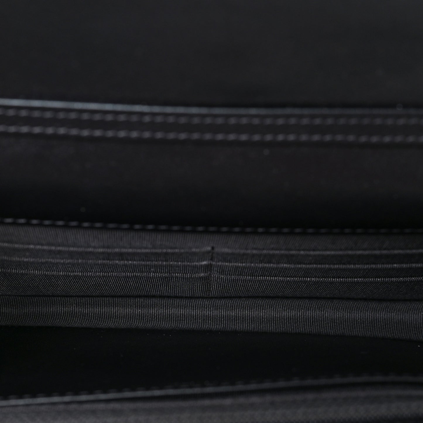 Metallic Crumpled Calfskin Quilted Reissue Wallet On Chain WOC Charcoal