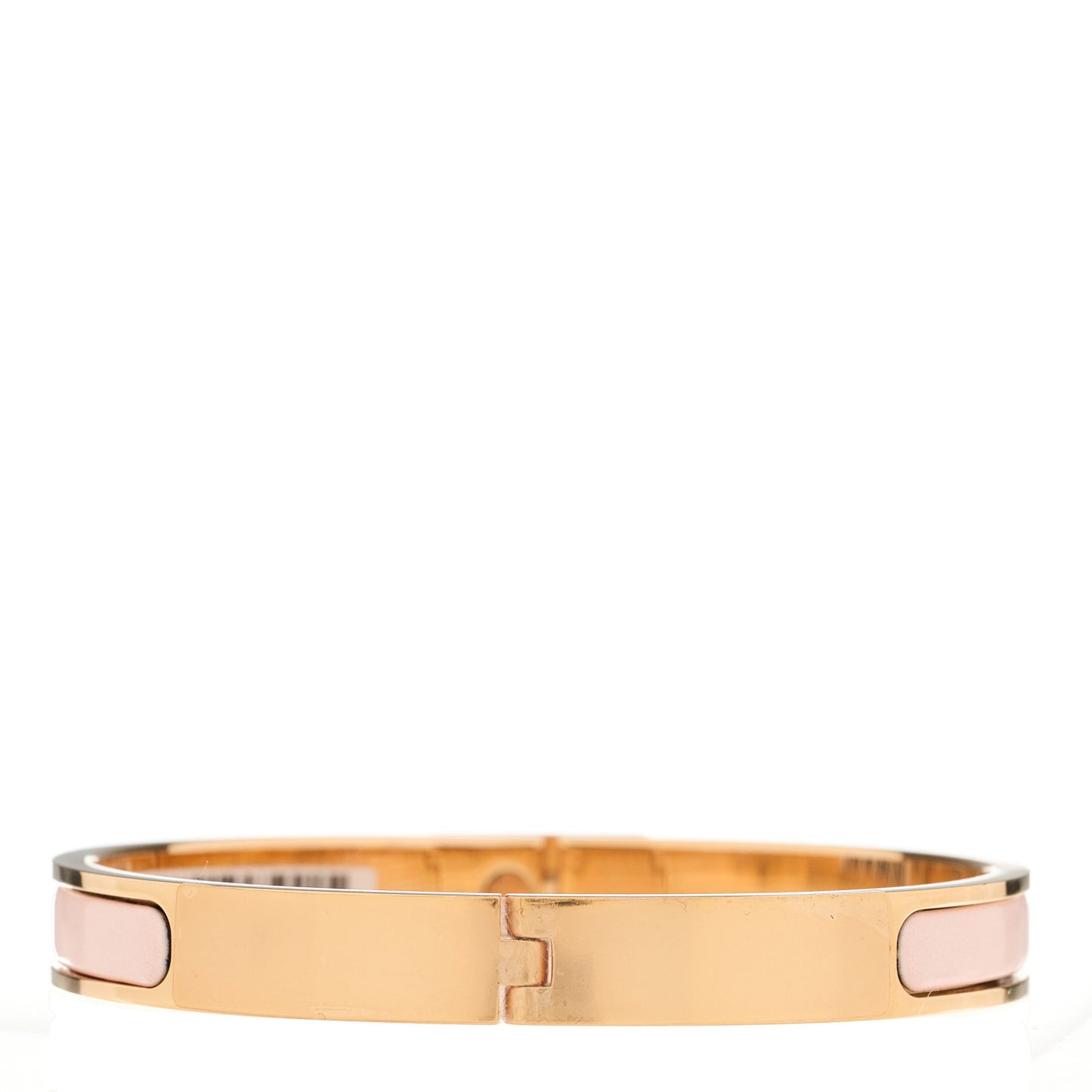 Enamel Mini Clic Kelly Bracelet PM Rose Candeur