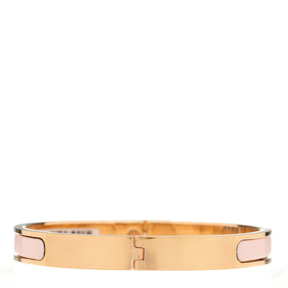 Hermes Enamel Mini Clic Kelly Bracelet PM Rose Candeur 3 of 5