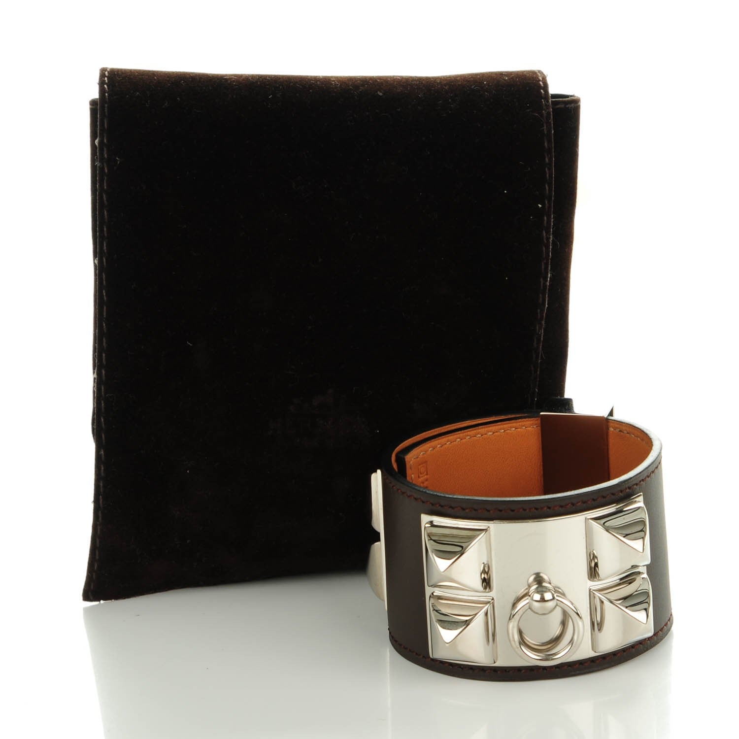 Hermes Chamonix Collier De Chien CDC Bracelet S Chocolate 4 of 7