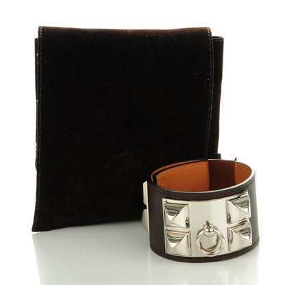 Hermes Chamonix Collier De Chien CDC Bracelet S Chocolate 4 of 7