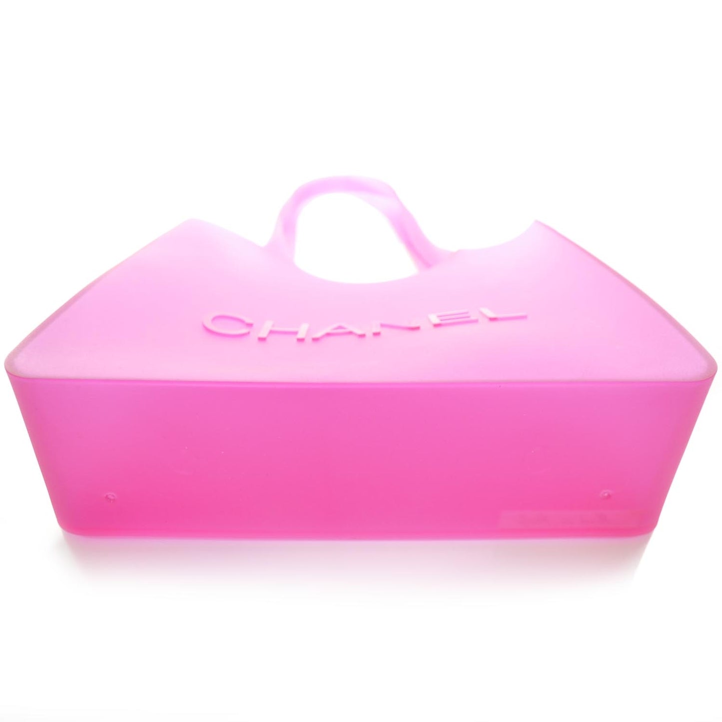 Jelly Rubber Small Tote Pink