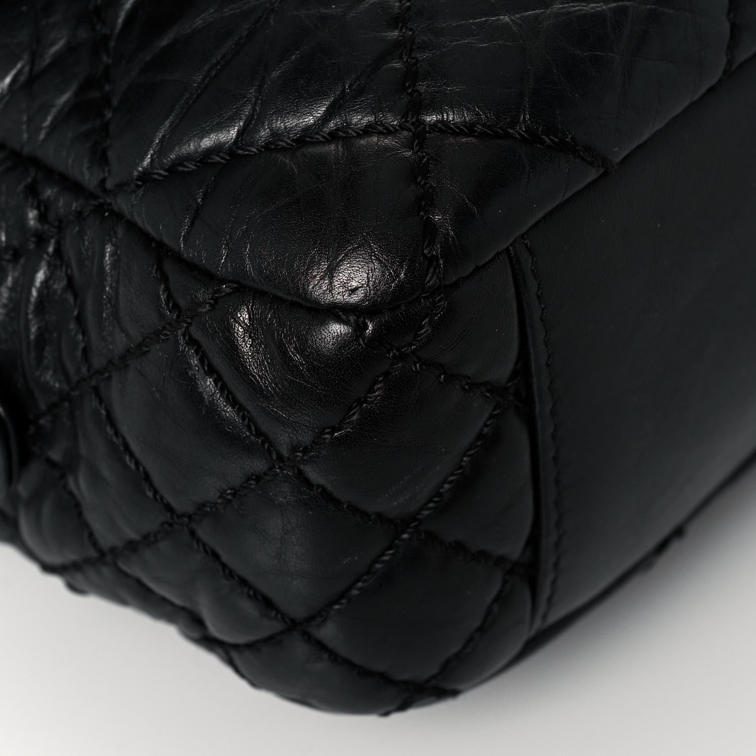 Chanel Aged Calfskin Medium New Portobello Flap Black 9 of 15