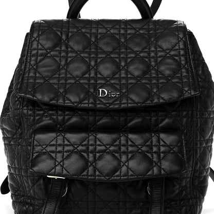 Christian Dior Lambskin Cannage Large Stardust Backpack Black 8 of 12