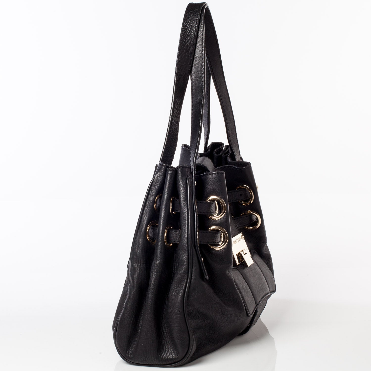 Jimmy Choo Leather Riki Black 3 of 9