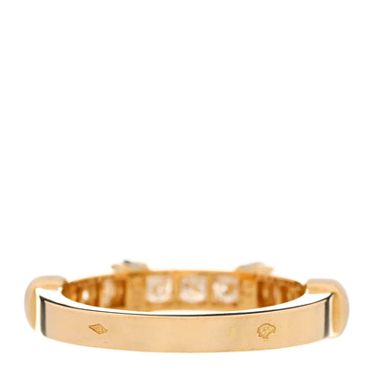 Cartier 18K Yellow White Gold Diamond Half Contessa Band Ring 50 5.5 3 of 8